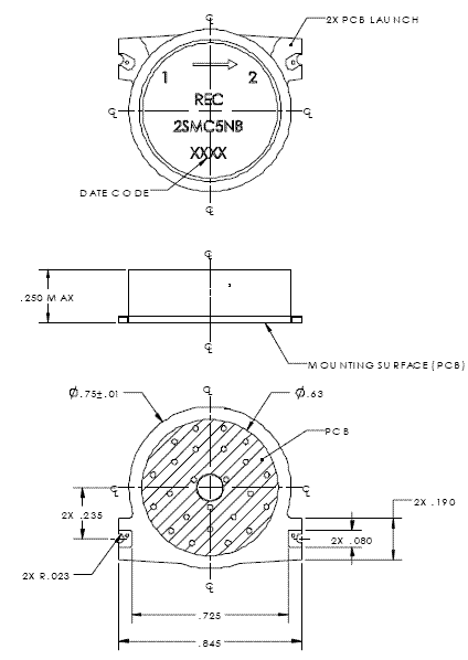 2SMC5NB貼片高功率隔離器3.1-3.5GHz 2SMC5NB貼片高功率隔離器3.1-3.5GHz