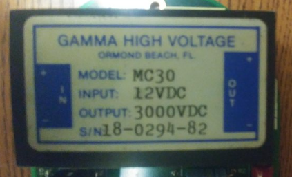 Gamma High Voltage MC30 Gamma High Voltage MC30